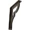Ekena Millwork Bradford Wrought Iron Bracket, (Single center brace), Antiqued Pale Gold 1 1/2"W x 5 1/2"D x 8"H BKTM01X05X08SBRAPG - alternate 1